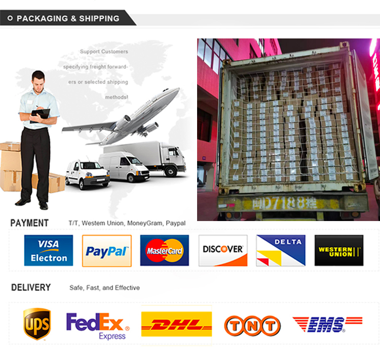 Packaging & shipping specifications