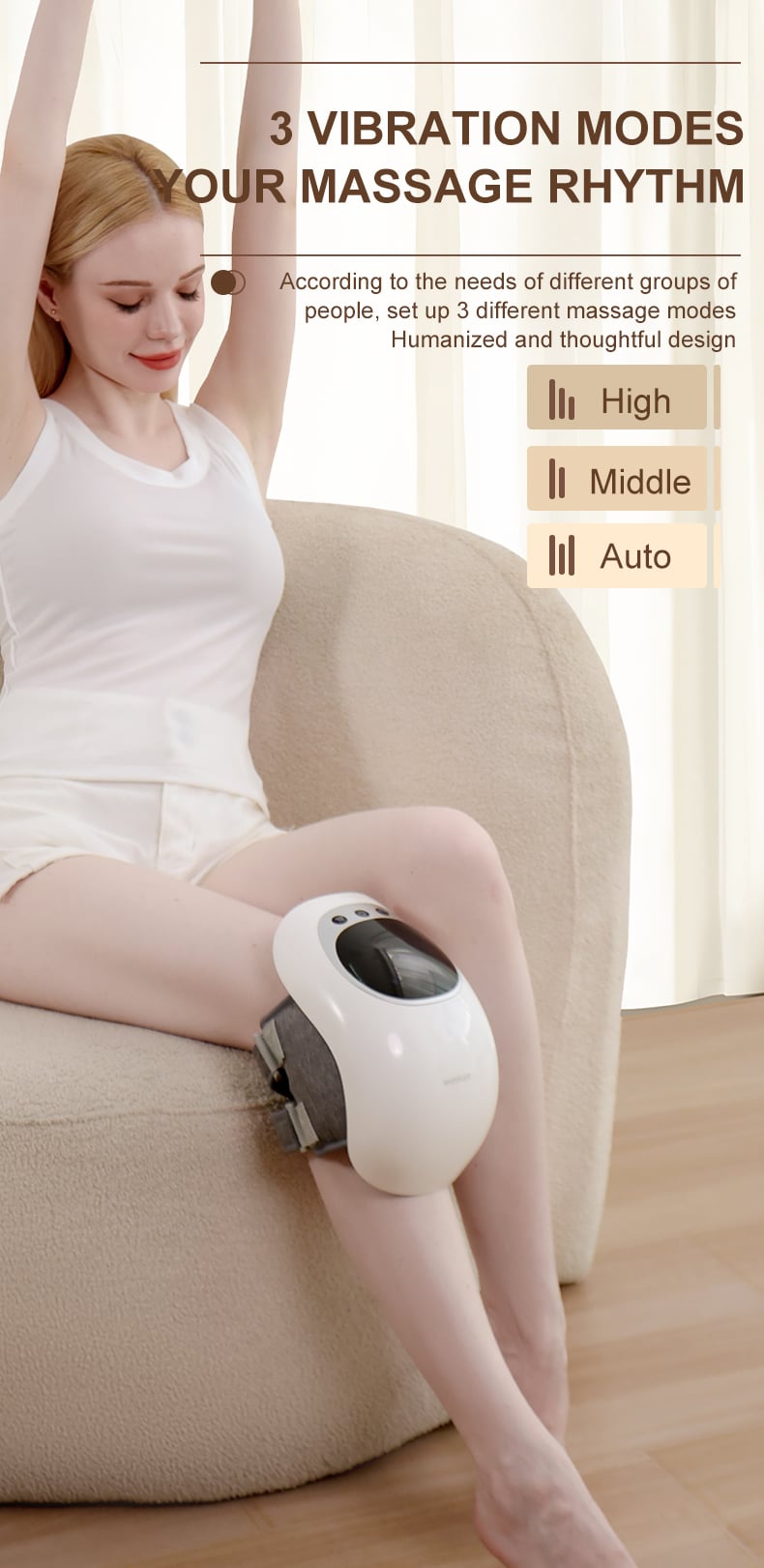 product becozy k7002 2025 new smart wireless infrared electric knee massager heated vibration effective arthritis pain relief-7