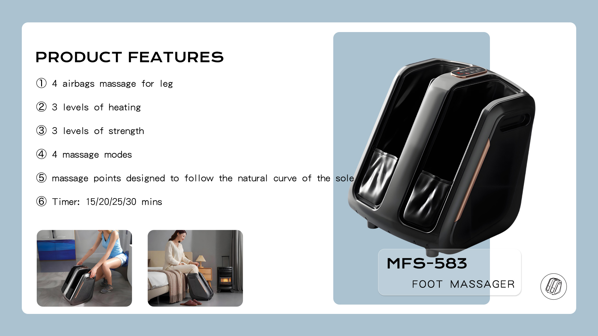 product hot sale becozy shiatsu vibrating musical leg foot massager electric air bag pressure top massage-12