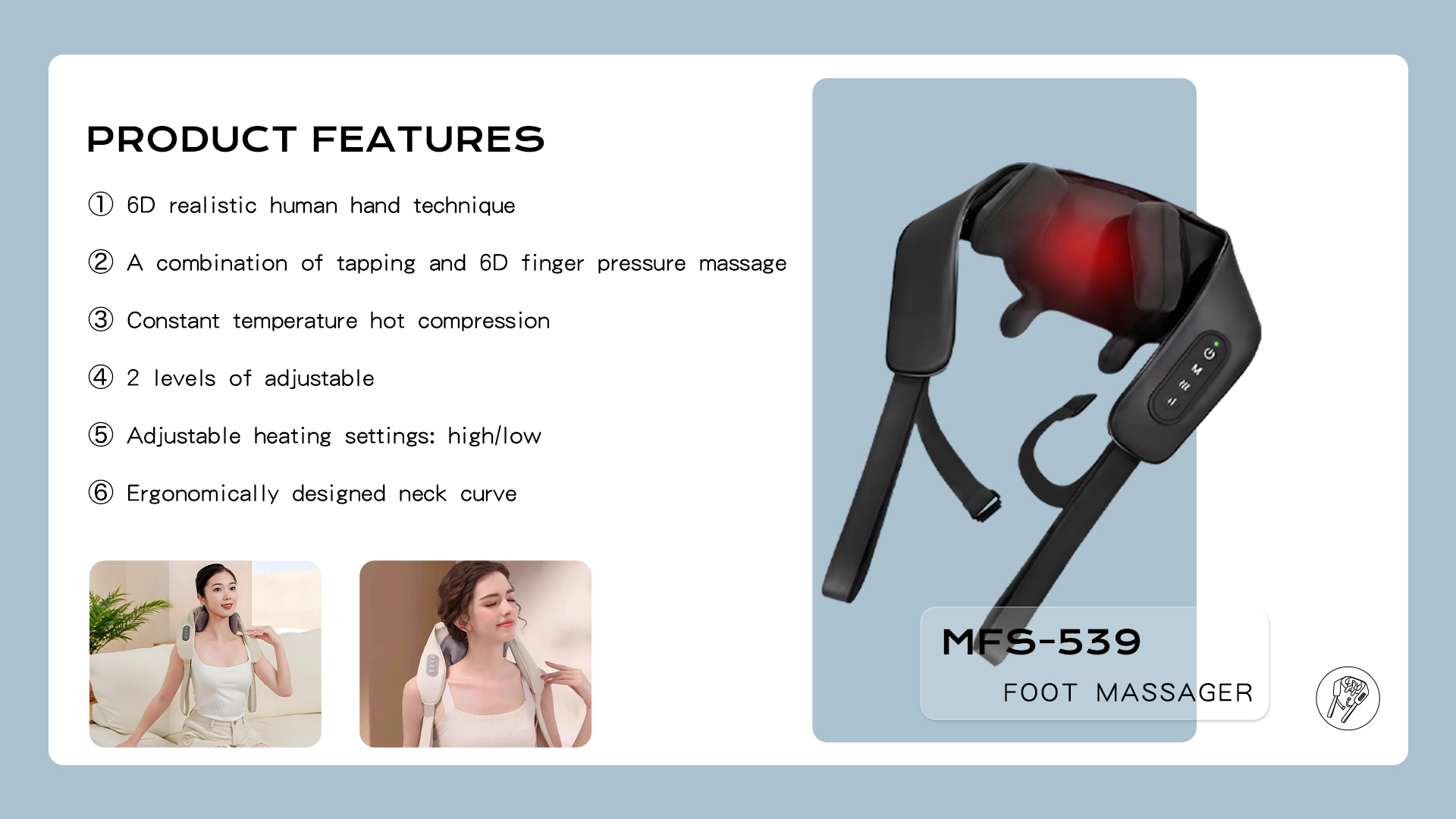 Becozy Portable Smart Pulse Heat Neck Shoulder Massager 3D Kneading Movement Timing Control 12-Month Warranty for Cervical supplier