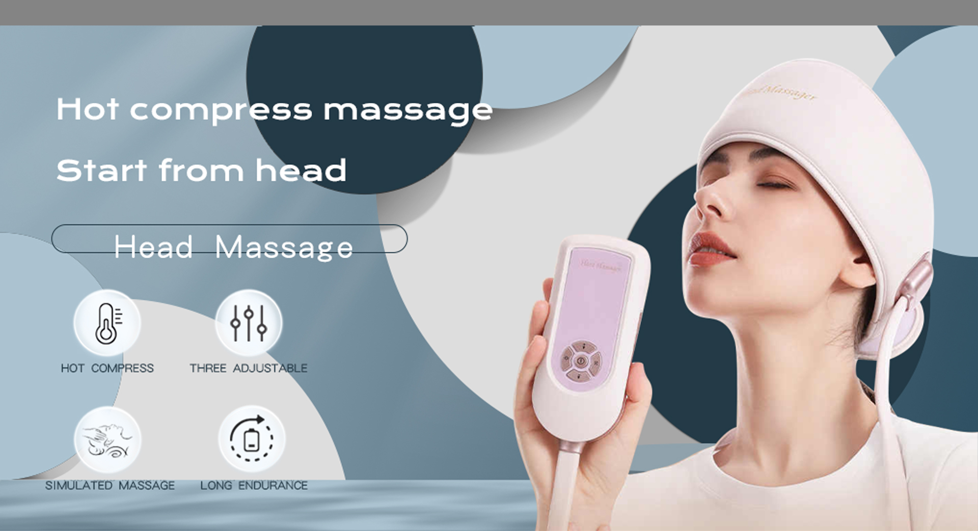 product 6 zone electric head spa equipment heating wrap airbag head massager with scalp relaxing features-10