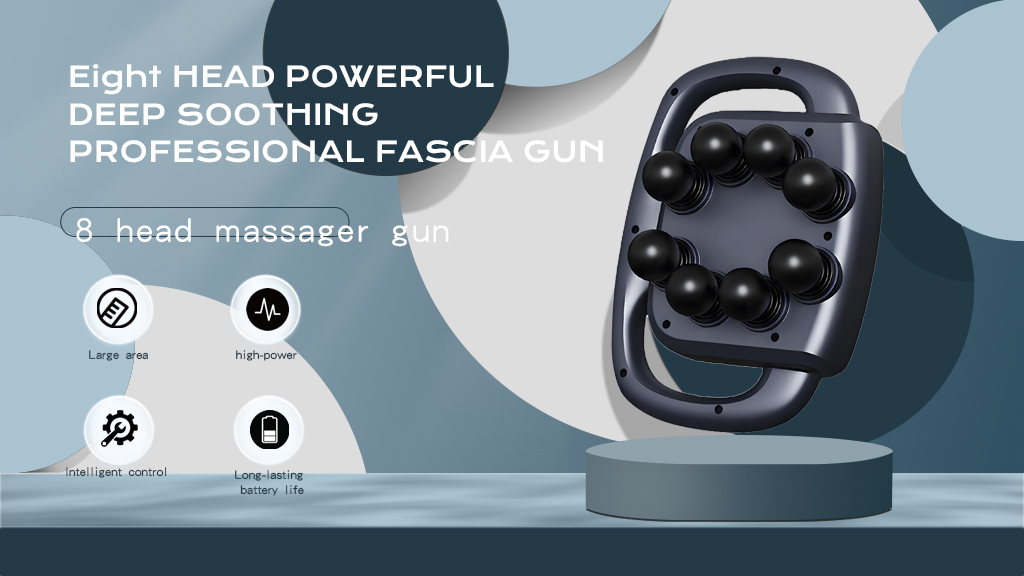product 8 head muscle recovery massage gun for athletes physiotherapists 14mm amplitude-10