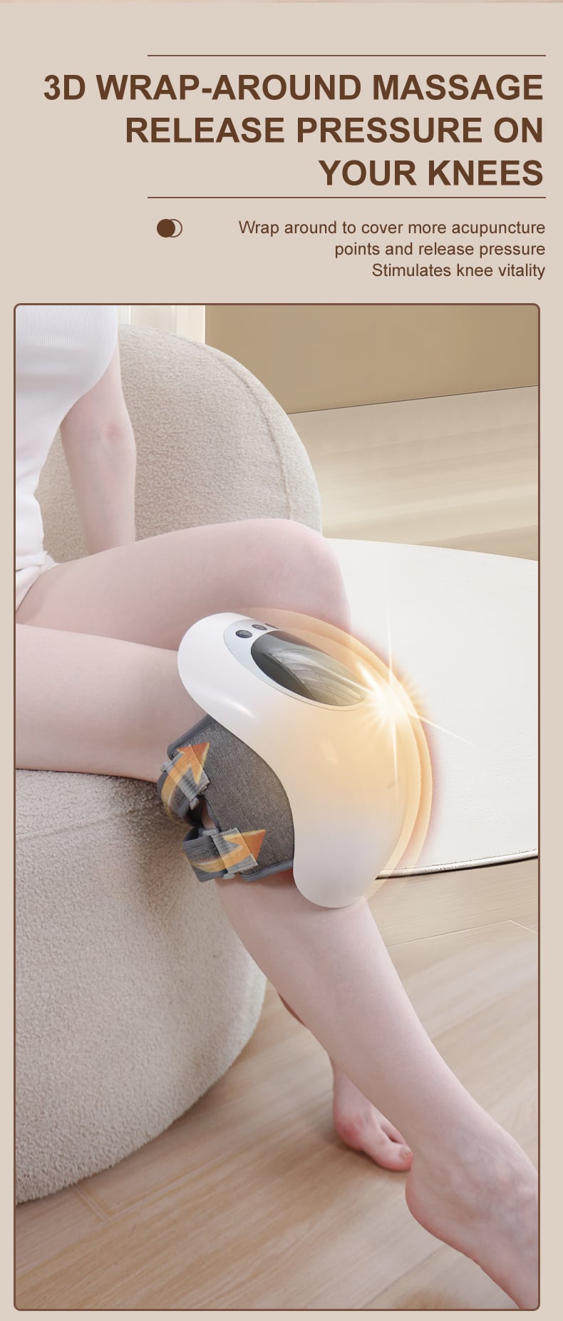 product becozy k7002 2025 new smart wireless infrared electric knee massager heated vibration effective arthritis pain relief-3