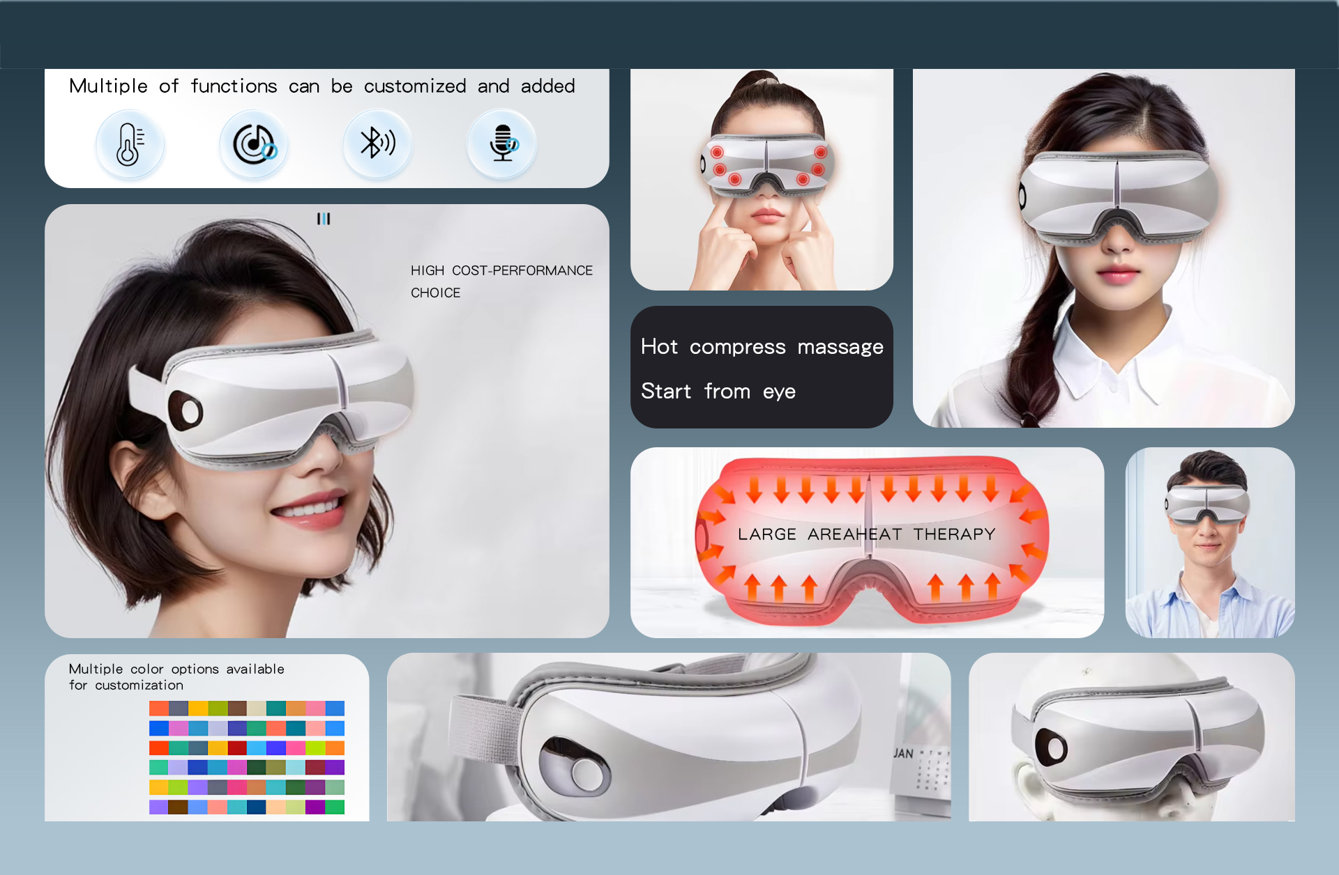 product factory direct electric eye massager with timing control multiple massage modes to relieve eye fatigue-11