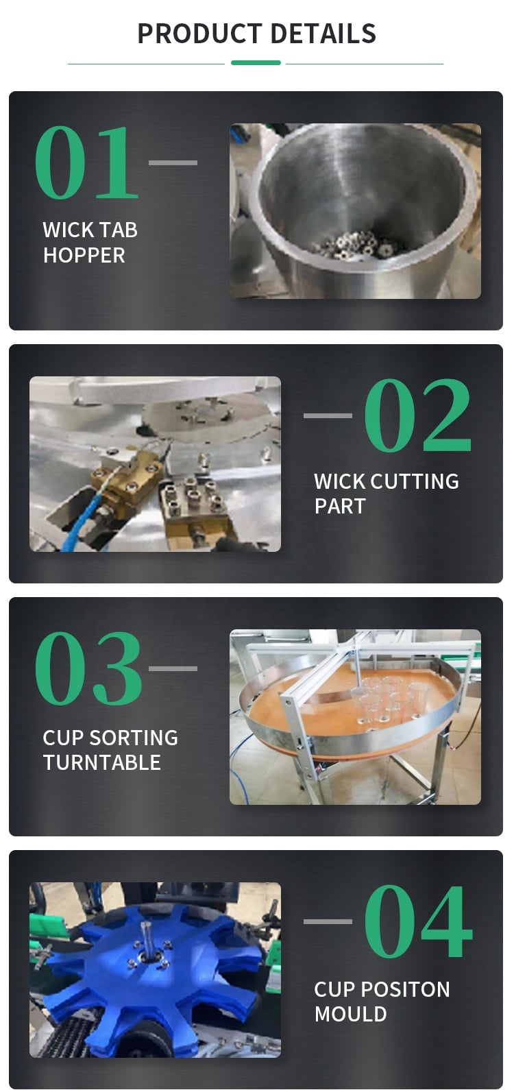 Automatic Wick Inserting Machine for Candle Holders Glass Cup Candle Wick Gluing Wicking Machine Tealights/Container/Pillars supplier