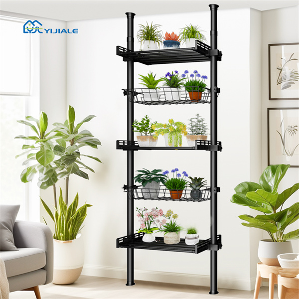 Maximiza el espacio y añade toques verdes a cualquier habitación con un soporte compacto para plantas
