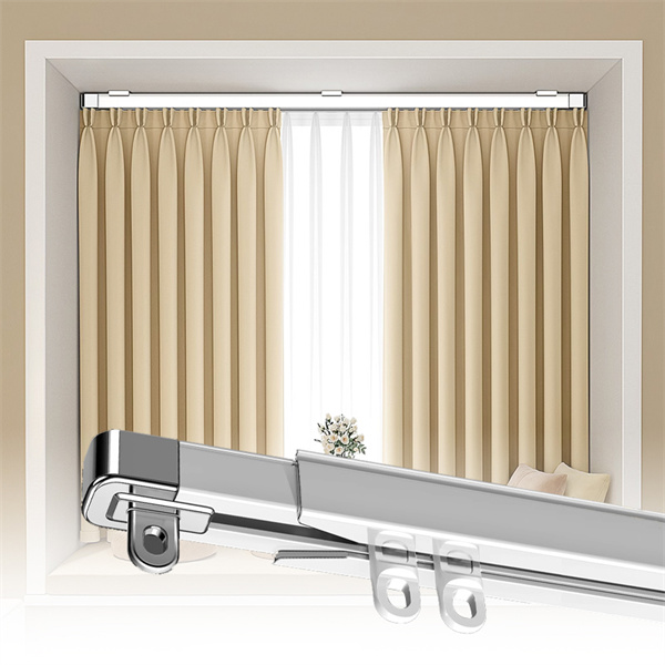 Deslice Sus Cortinas Abiertas y Cerradas con Facilidad con Rieles de Cortina de Hierro