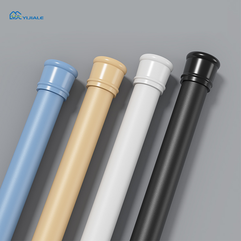 25mm Extendable l Shaped Shower Curtain Rod Tension Adjustable Telescopic Bathroom Curtain Rod