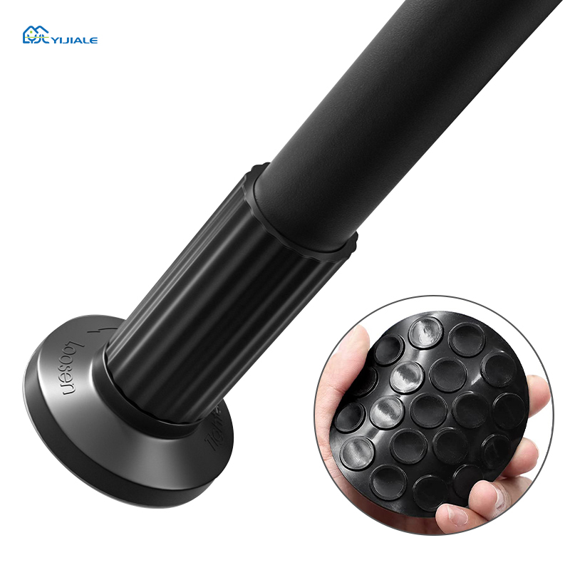 Spring Tension Curtain Rod And Pole Set Window Extendable Metal Curtain Rod Sets