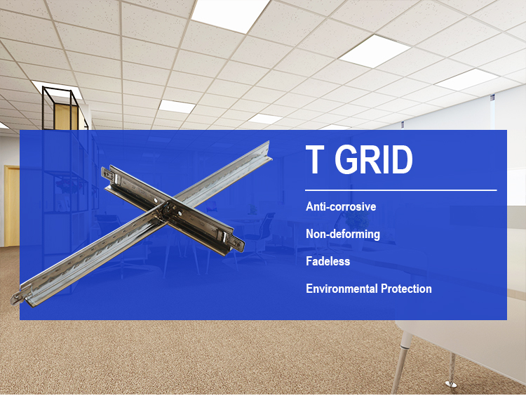 product sunshine brand modern design galvanized square ceiling t grid fireproof and heat insulation with waterproof function-1