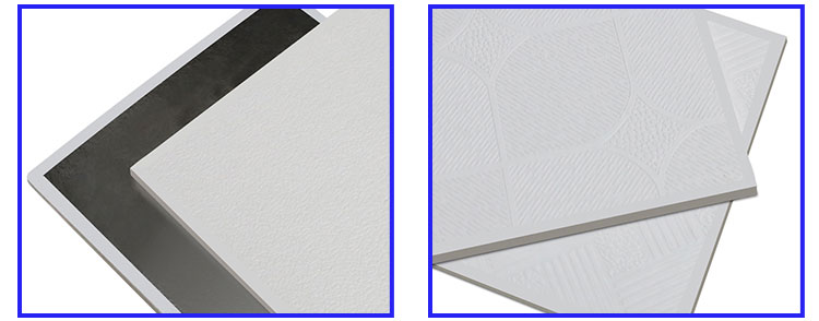Modern 2x2 PVC Gypsum Ceiling Tiles Square Fireproof Design with Easy Ceiling Grid Installation supplier