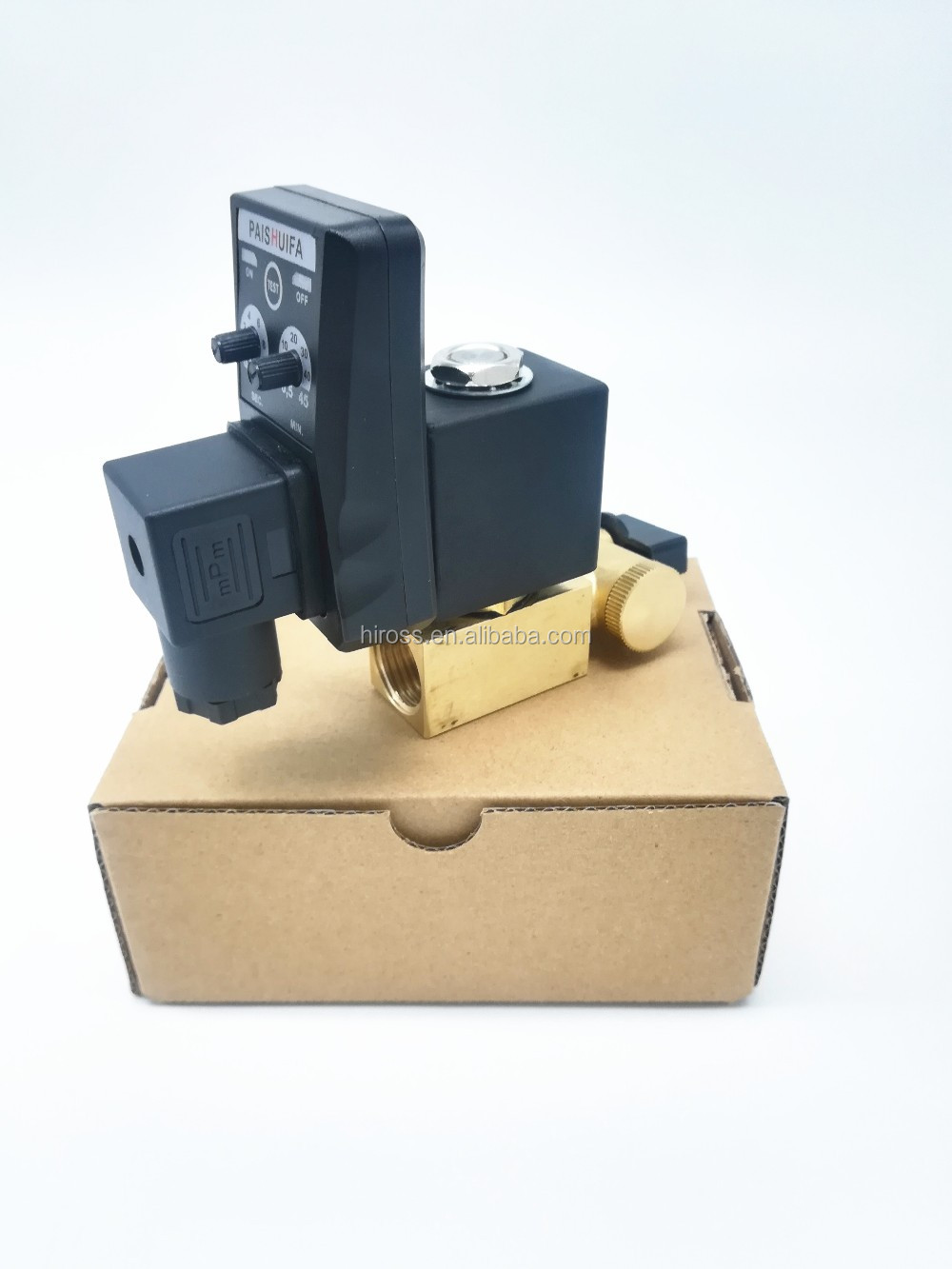 High Pressure 1/2 Inch 80bar 230VAC JORC Auto Drain Timer Solenoid Valve Compact Drain Valve for air Dryer factory