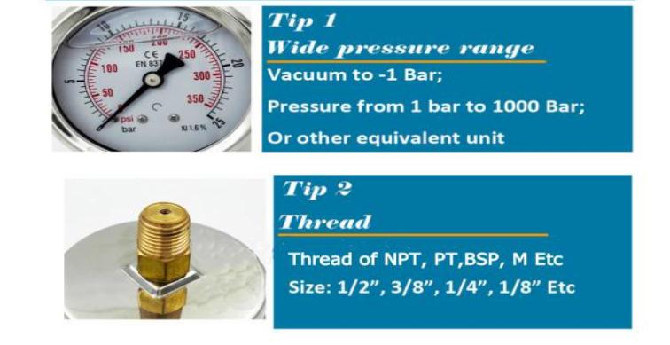 Manufacturer Price Shockproof High-precision Stainless Steel Oil Pressure Gauge for Hot Juice Boiler Pressure Gauge manufacture