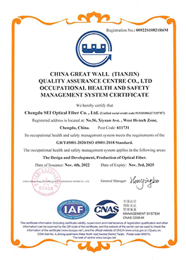 OCCUPATIONAL HEALTH AND SAFETY MANAGEMENT SYSTEM CERTIFICATE