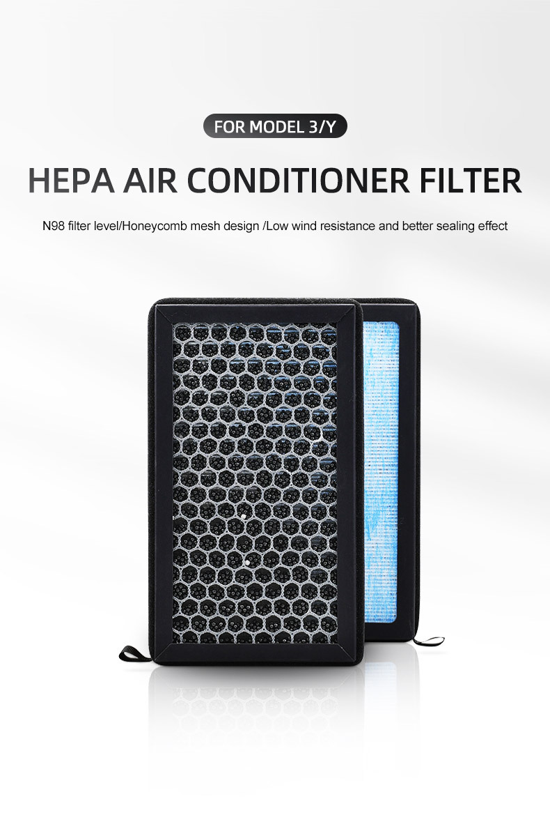 Cabin Air Filter for Tesla Model 3/Y With Activated Carbon, HEPA Air Intake Filter Accessories Replacement manufacture