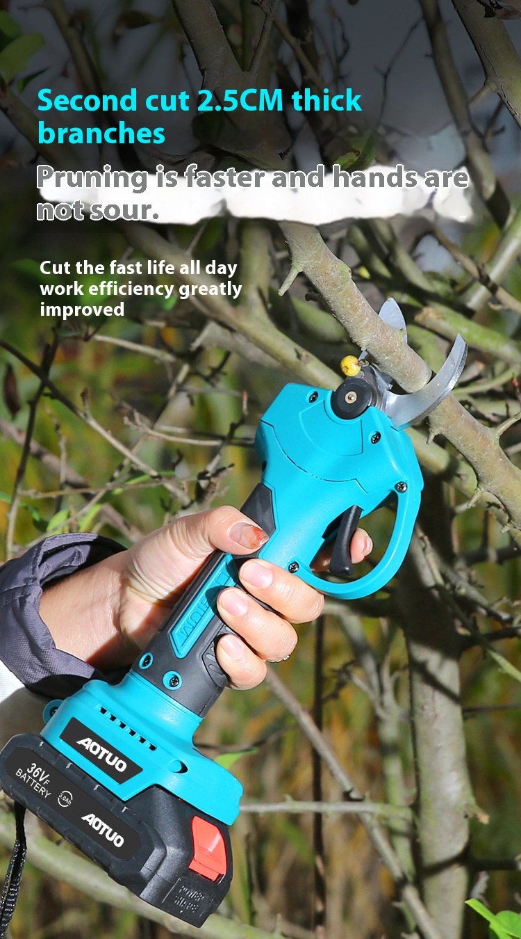 Electric Chain Saw Pruning Cutter Long Pole Chainsaw Garden Pruner Shears Plastic Metal Blade 36V Lithium Battery DIY Gardeners details