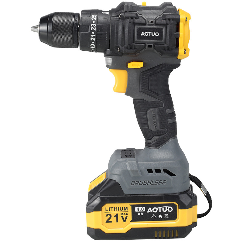 Brushless Electric Drill Impact Drill Rechargeable Lithium Battery 18-21V Two-Speed Adjustable Reversible Multi-Function manufacture
