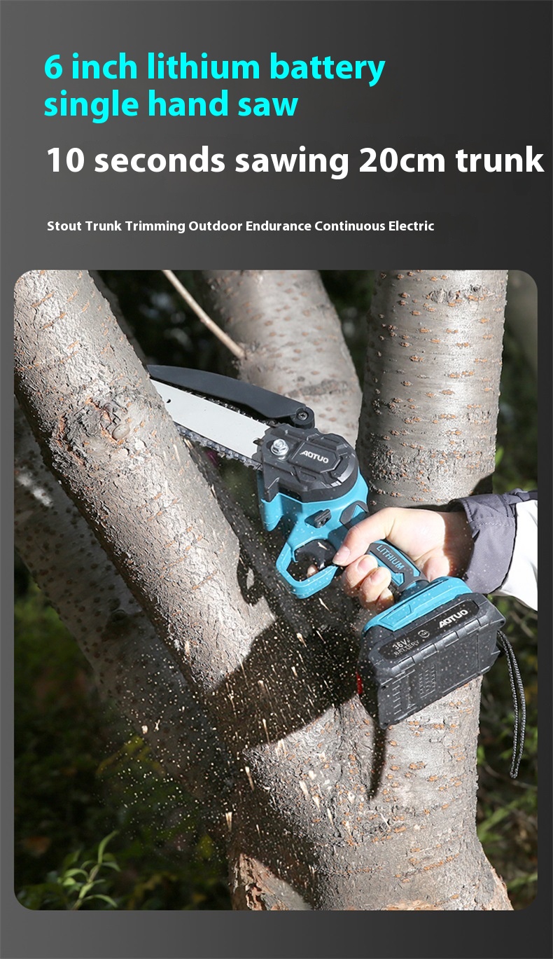 Electric Chain Saw Pruning Cutter Long Pole Chainsaw Garden Pruner Shears Plastic Metal Blade 36V Lithium Battery DIY Gardeners manufacture