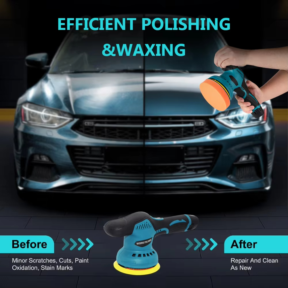 110-240V 5-Inch Industrial Grade Cordless Electric Polisher with Polishing Pad-General Purpose details