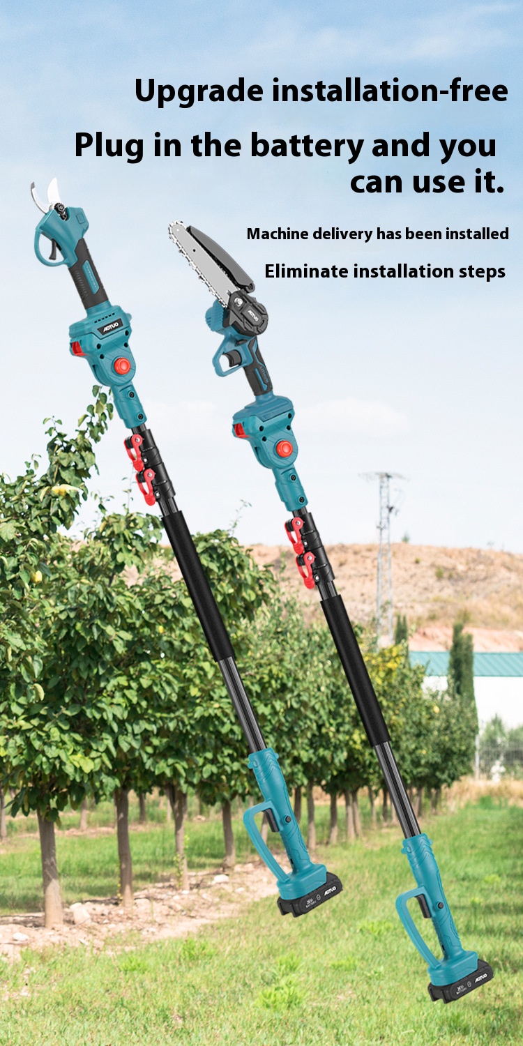 Electric Chain Saw Pruning Cutter Long Pole Chainsaw Garden Pruner Shears Plastic Metal Blade 36V Lithium Battery DIY Gardeners supplier