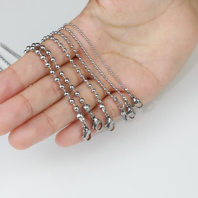 Applications of Stainless Steel Ball Chain Necklaces in Various Industries