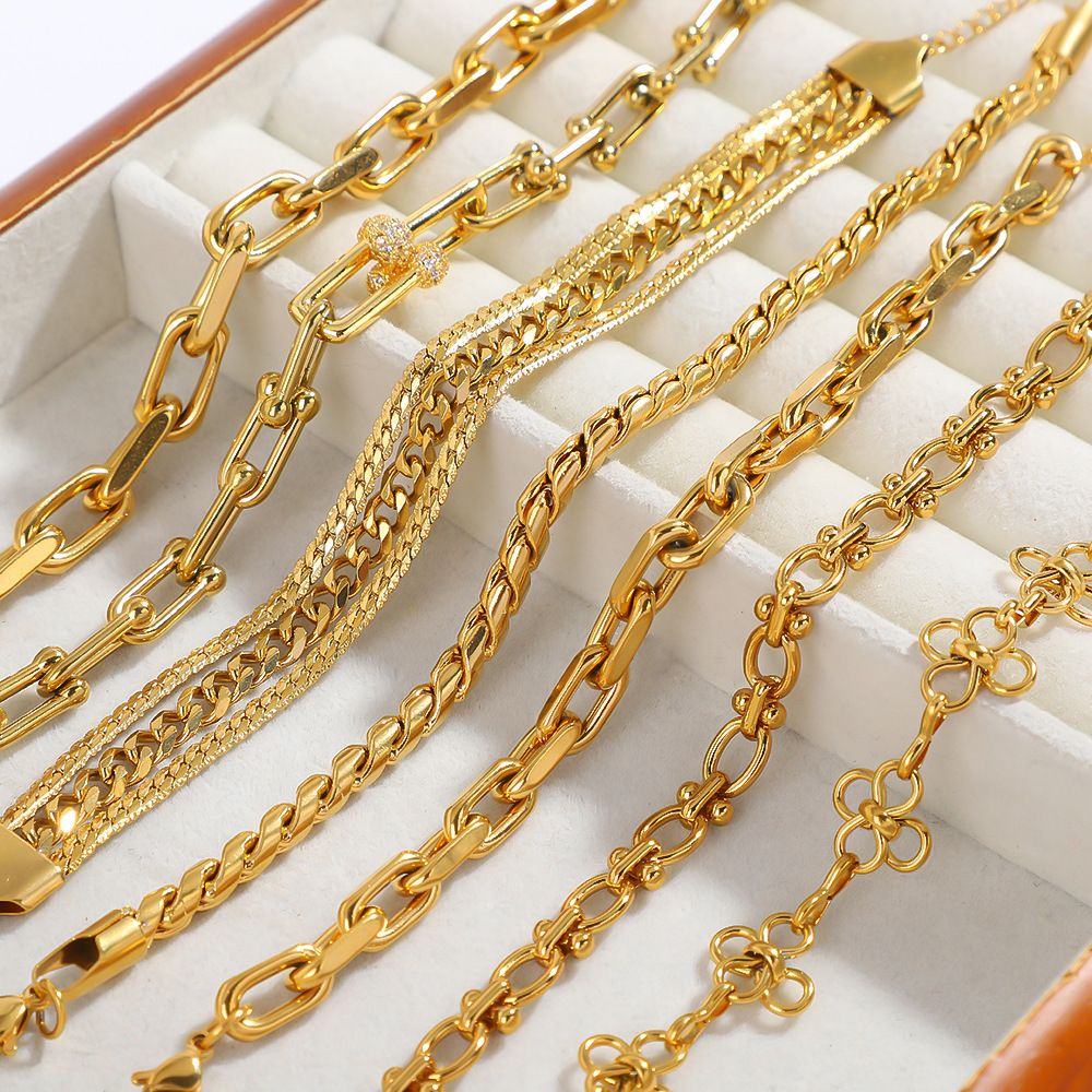 Gold Plated Chain Bracelets for Wholesale Buyers