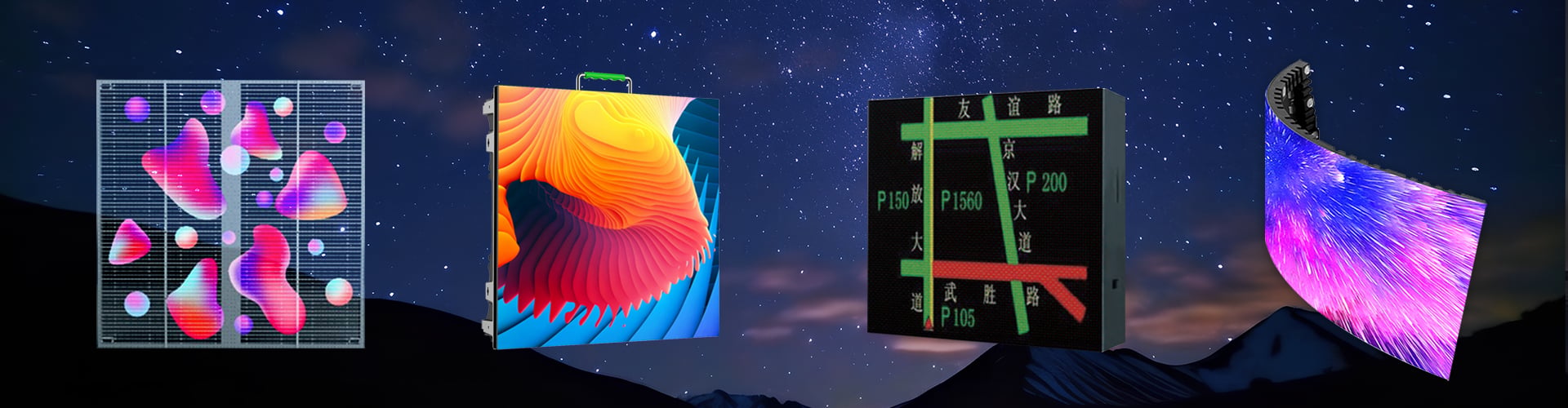 LED Průhledné Zobrazování