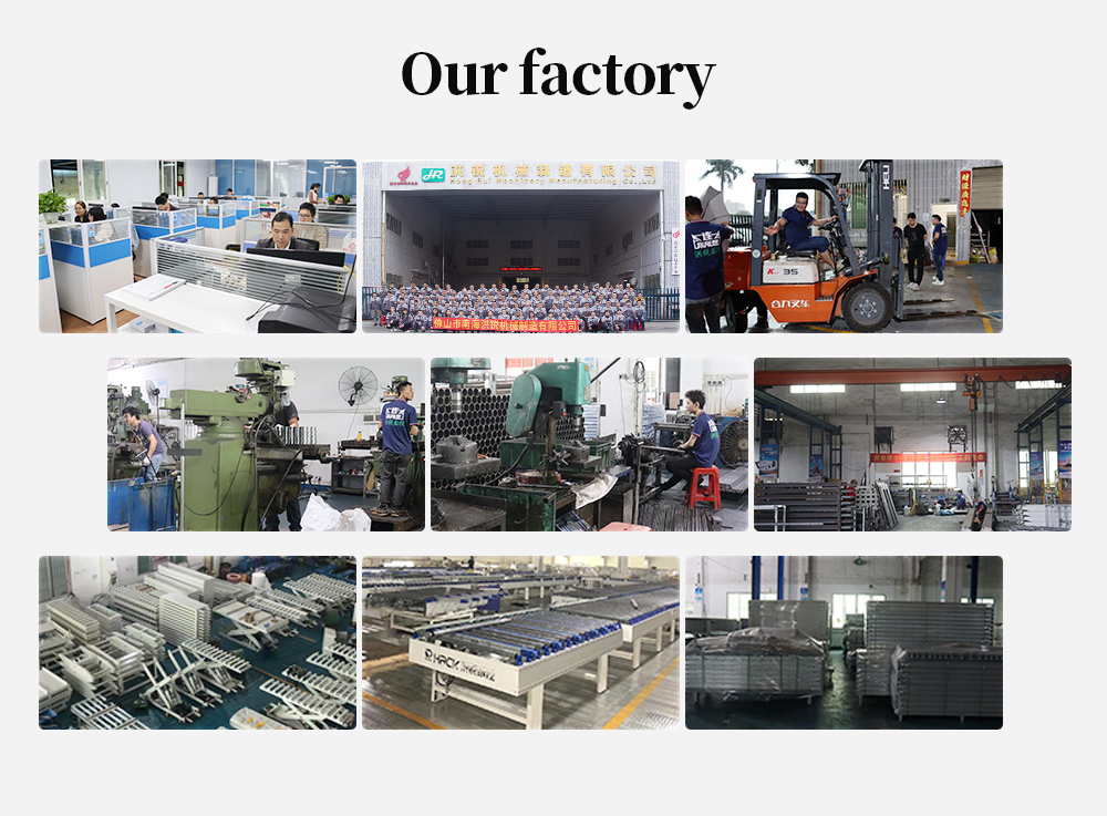 High quality unpowered rotating roller table, stable locking, widely used in various fields details