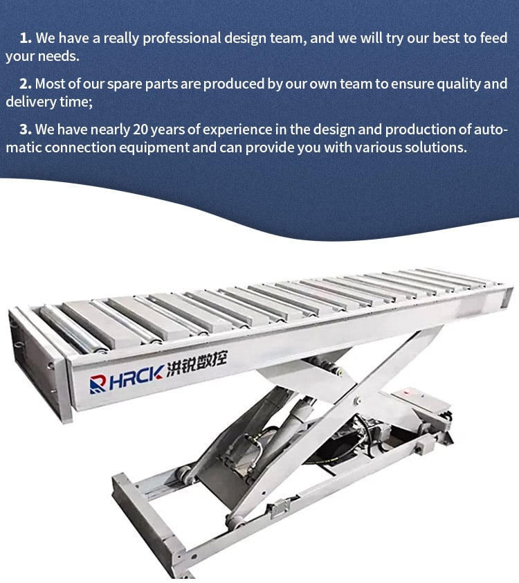 Electric Portable Hydraulic Lift Table 1000kg Roller Table Lift Platform Lifter supplier