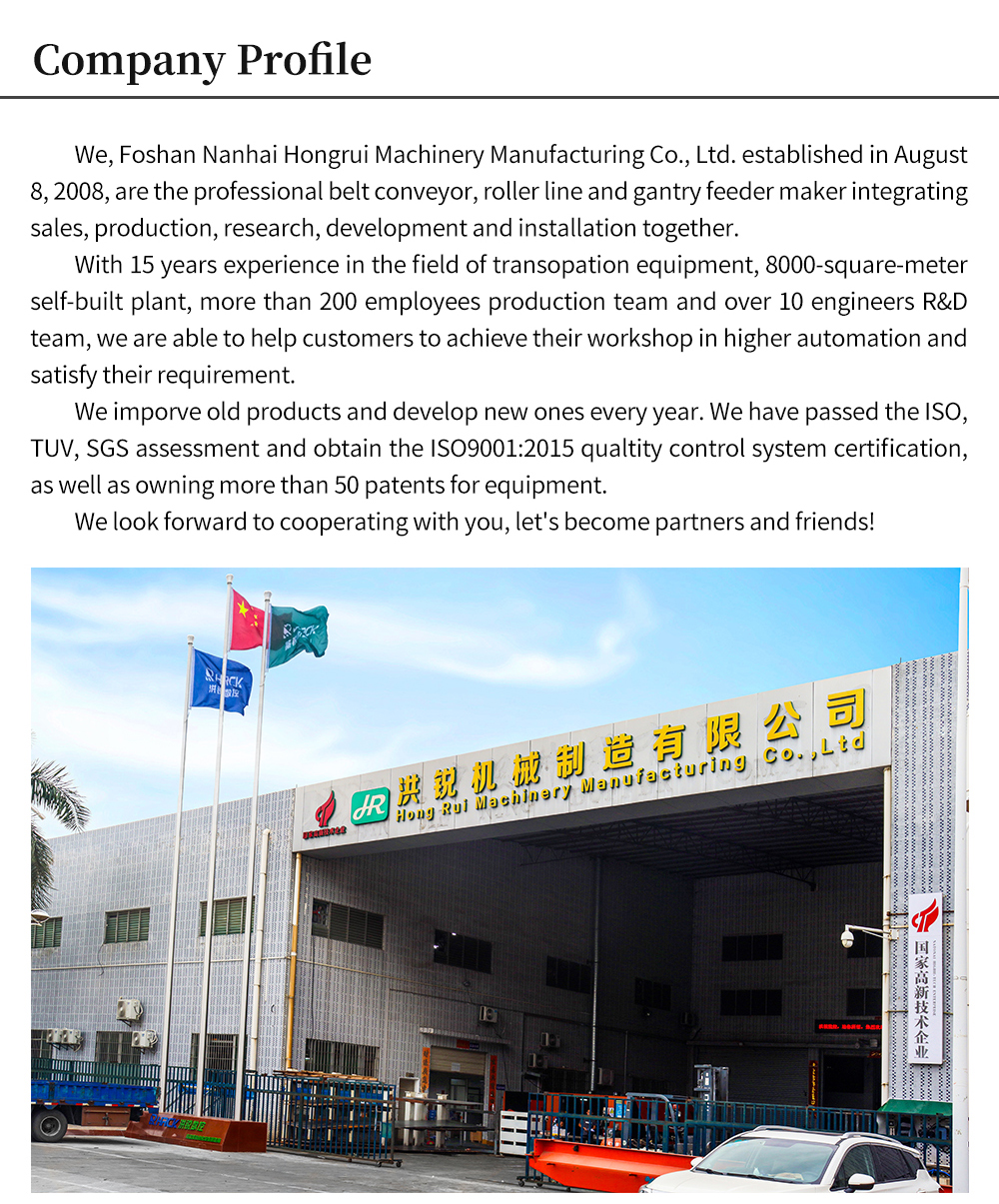 Hongrui Two-position Gantry Loading and Unloading Machine for Woodworking Industry OEM supplier