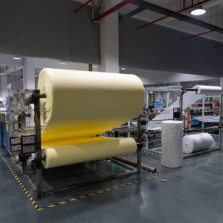 Composite non-woven fabric machine