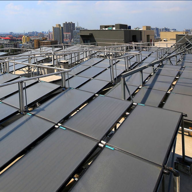 Micoe OEM 2.0/2.5/3.0 Square Meters Solar Keymark Certification Flat Plate Portable Solar Termal Collector for hot water heating supplier