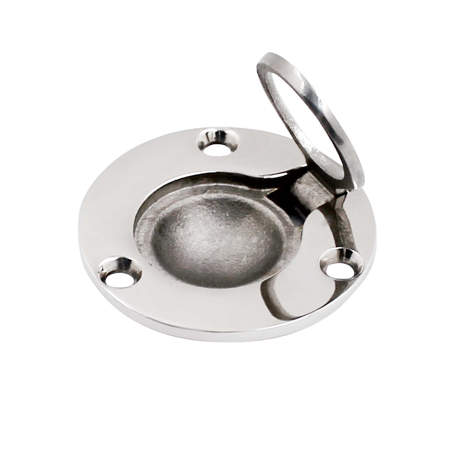 Stainless Steel 316 Round Boat Pull Flush Lift Ring