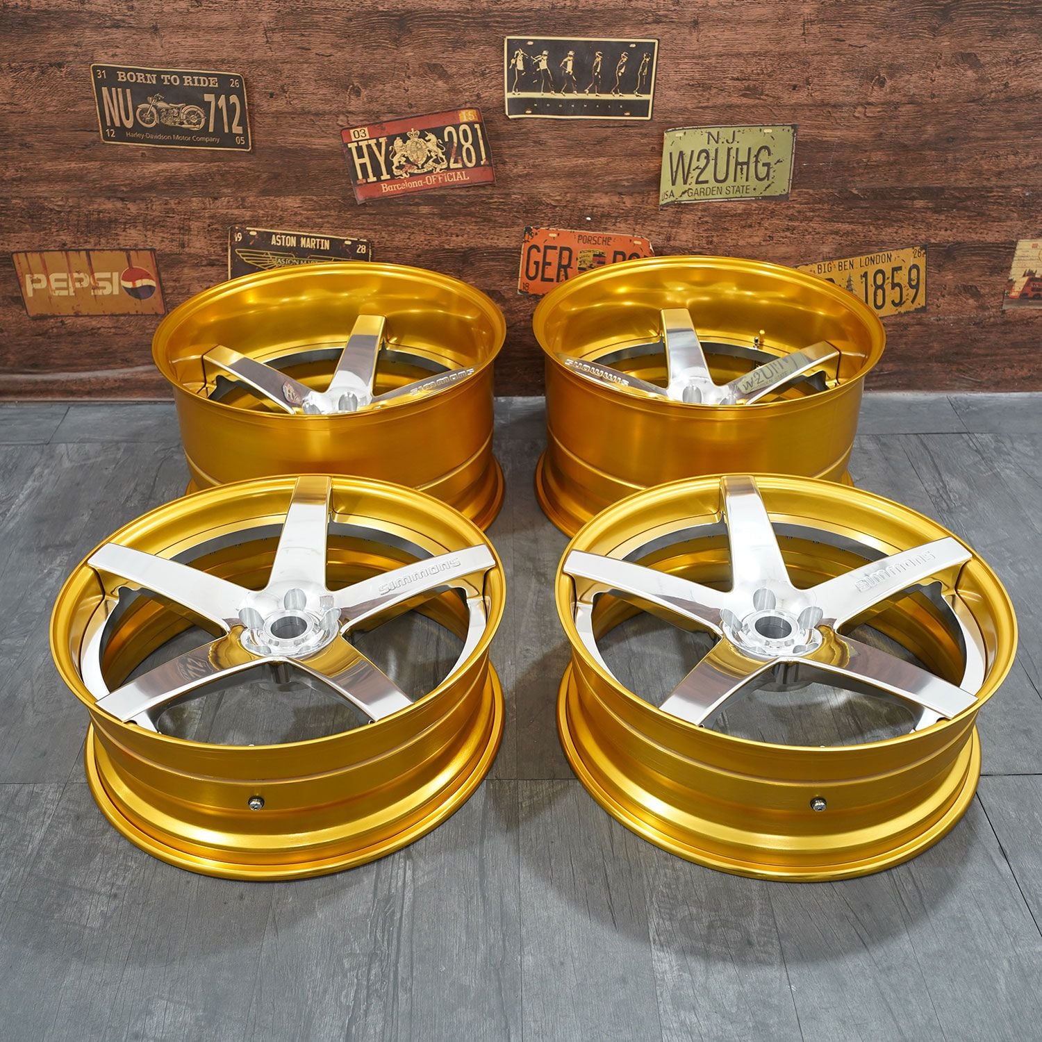 3-teiliger Gussrad benutzerdefinierte Größe von 12“-32”