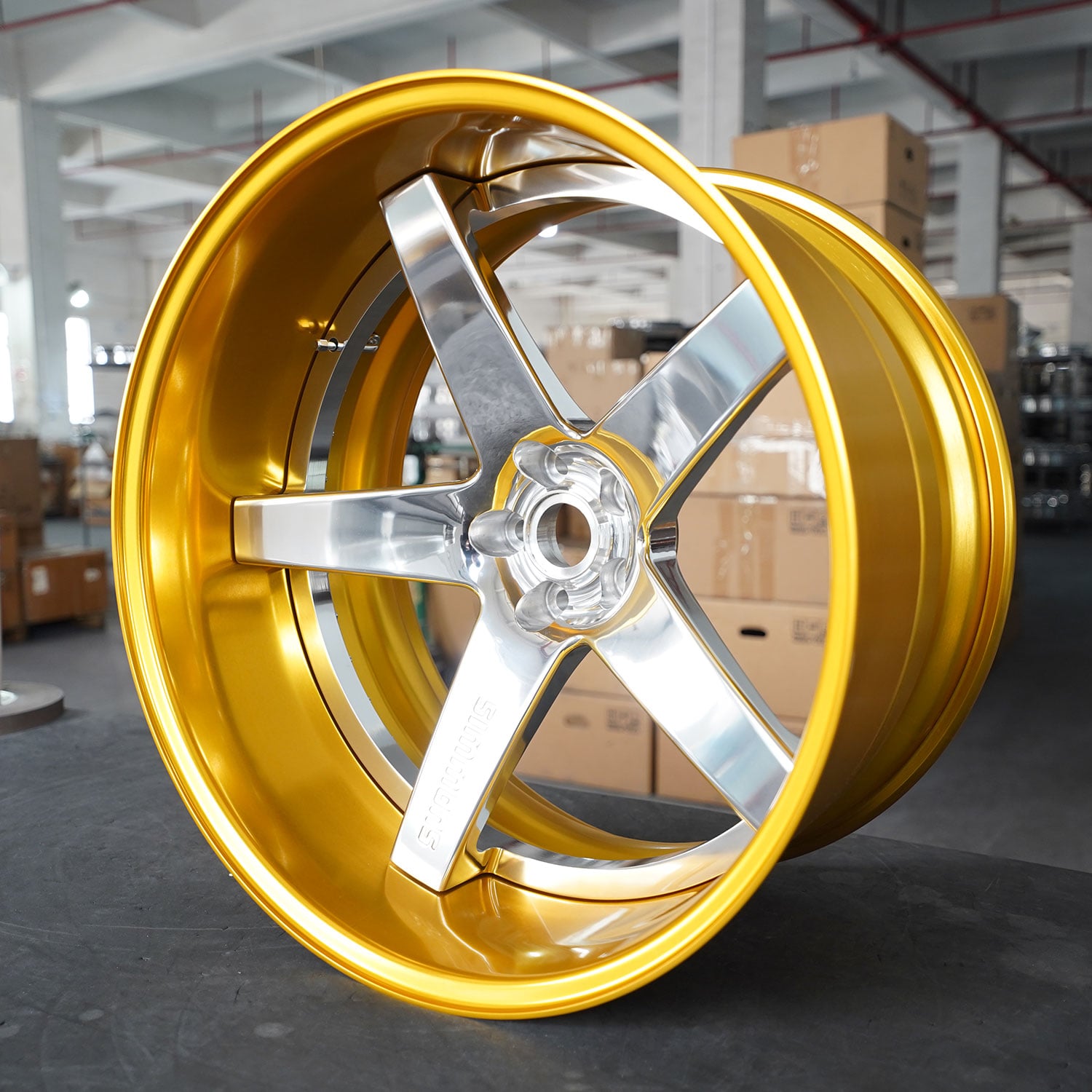 3-teiliger Gussrad benutzerdefinierte Größe von 12“-32”