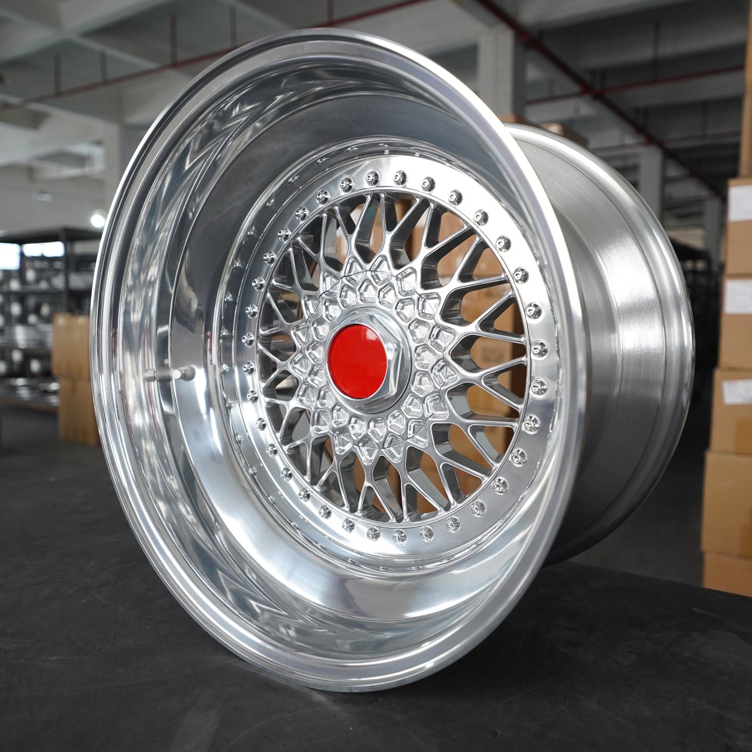 3-teiliger Gussrad benutzerdefinierte Größe von 12“-32”