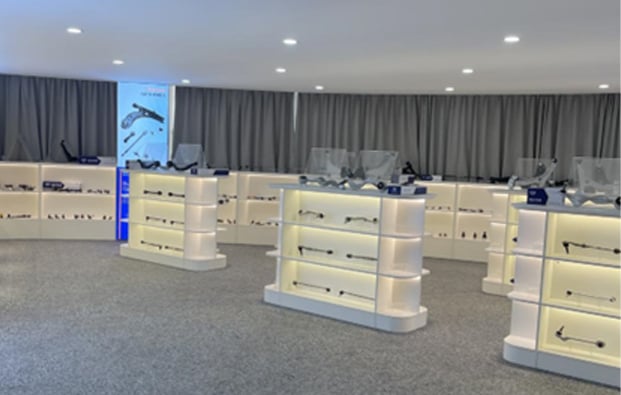 Sample room display