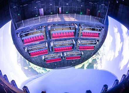 Immersive LED Internal Display Spherical Screen
