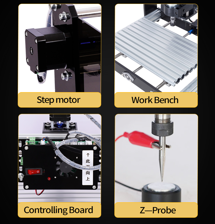 PRTCNC cnc 3018 pro Engraving Machine CNC Router Mini Laser for Wood PVC Paper Leather Bamboo MDF factory
