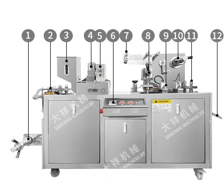 DPP-115 Capsule Chocolate Tablet Pill Pvc Blister Packing Package Machine for Sale manufacture