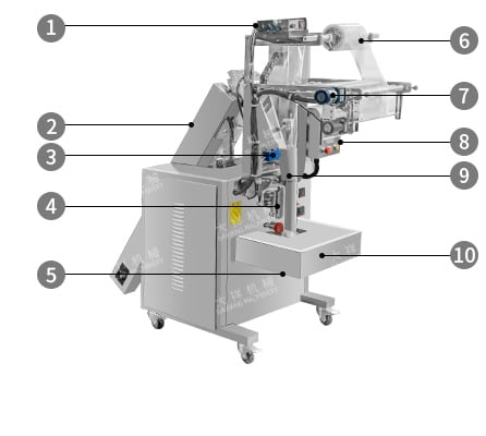 DCK-NW Manufacturer Cheap Multi Heads Pyramids Teabag Automatic Triangle Tea Bag Packing Machine manufacture