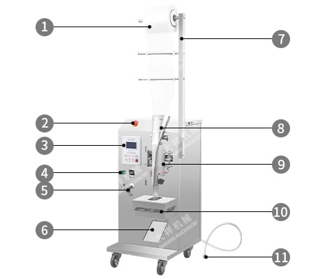 DZD-220Y Vertical  Automatic Liquid Cooking Oil Vinegar Juice Water Sachet Packing Machine for Small Business supplier