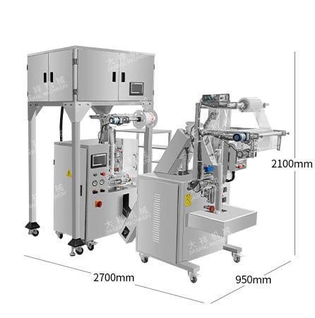 DCK-NW Manufacturer Cheap Multi Heads Pyramids Teabag Automatic Triangle Tea Bag Packing Machine factory