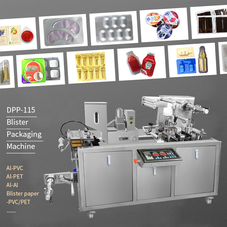 DPP-115 Capsule Chocolate Tablet Pill Pvc Blister Packing Package Machine for Sale factory