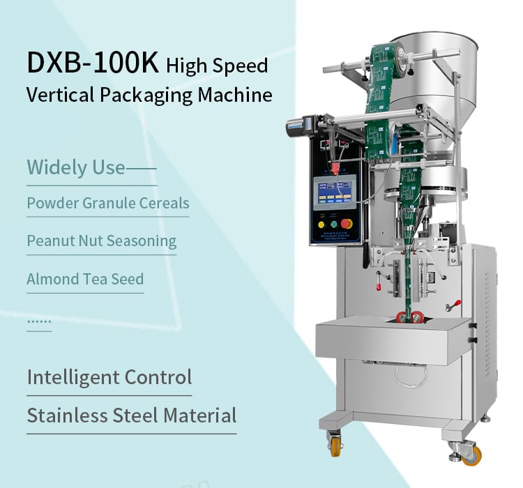 DXB-100K China Speed Touch Screen Nuts Grains Coffee Beans Universal Granule Packing Machine factory