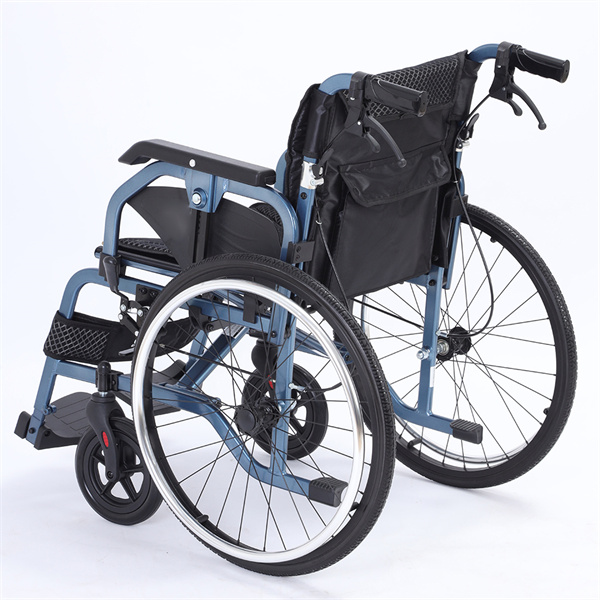 The small power wheelchair can be taken anywhere you go.