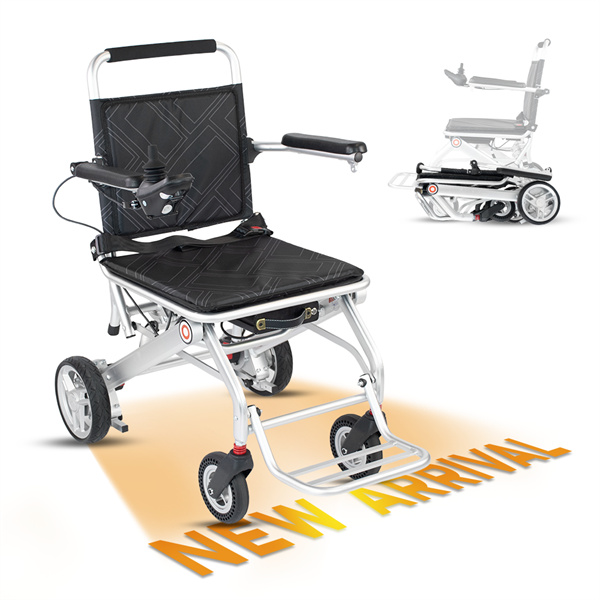 Effortlessly navigate new destinations with a compact, lightweight electric wheelchair