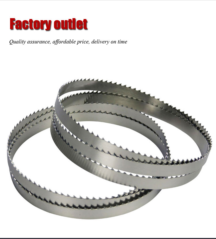 Fish bone meat cutting band saws saw blade manufacture
