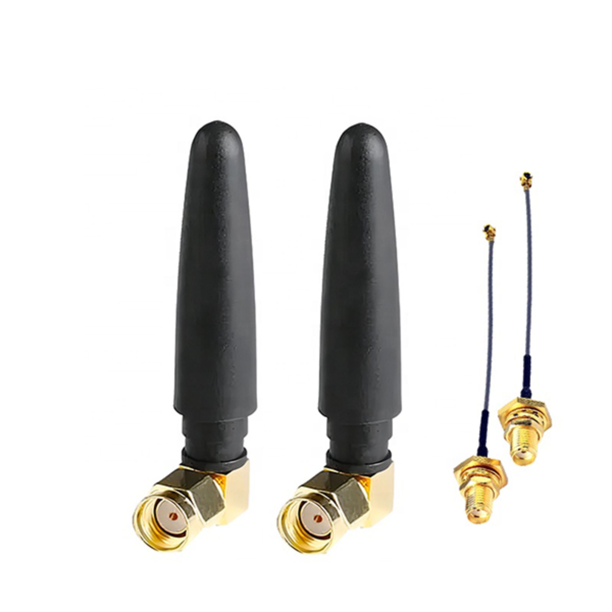 External Black 4G 698-2700MHz Omni Antenna 90 Degree SMA-Male RP SMA-Male LTE Antenna