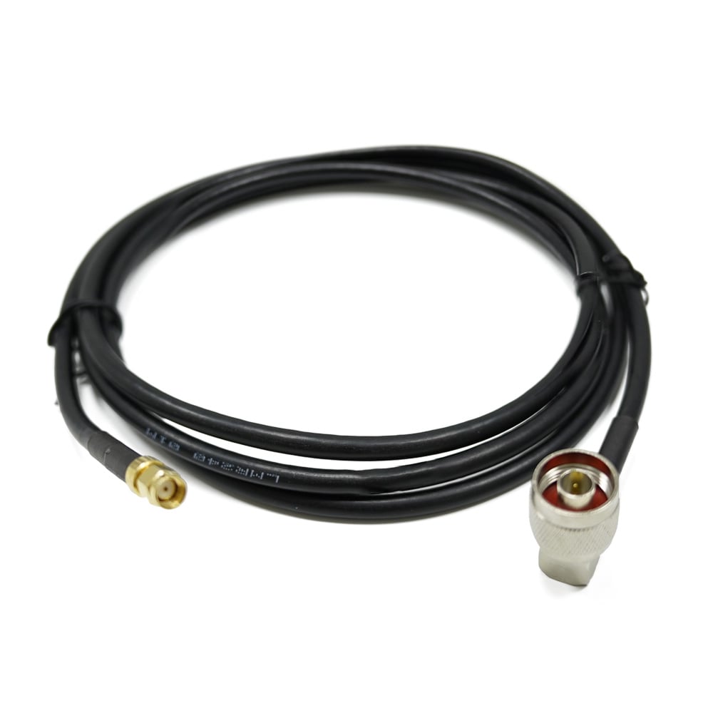 Low Loss LMR240 Cable Assembly 90 Degree N-male RP-SMA For Base Station Antenna